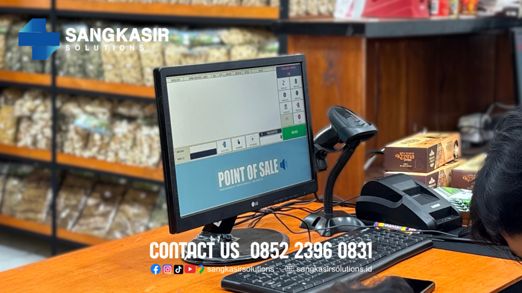 Sangkasir Solutions Yogyakarta support penggunaan komputer kasir dan program kasir Repstart System di Toko Oleh-Oleh Bakpia Jalan Wonosari Jogja