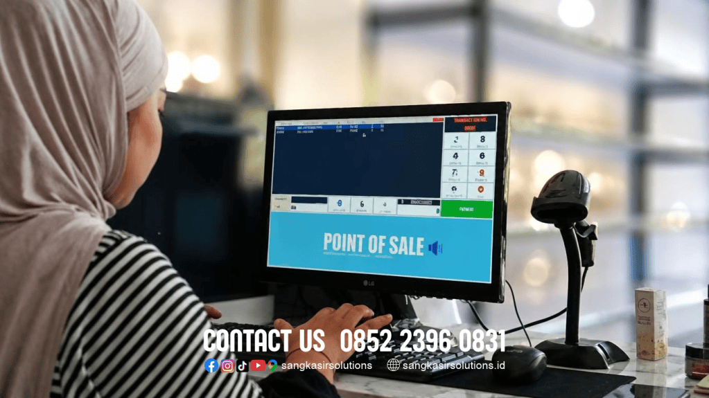 Sangkasir Solutions Nganjuk support penggunaan komputer kasir dan program kasir Repstart System di Toko Ivia Kosmetik Kauman Bojonegoro