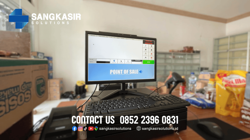 Sangkasir Solutions Nganjuk support Pemasangan Paket Komputer Kasir dan Program Kasir Toko Sembako Alza Ngronggot, Nganjuk, Jawa Timur.